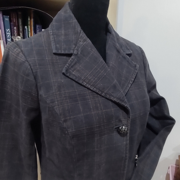 Free People Plaid & Paisley Jacket with kick-pleat - Picture 15 of 17